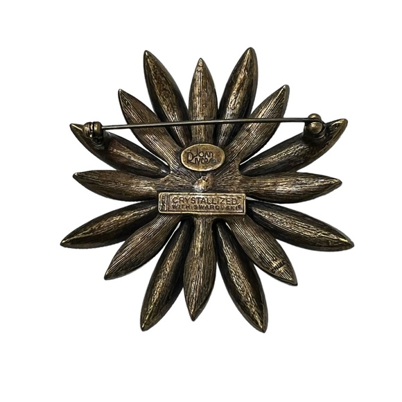 JOAN RIVERS LARGE AUTUMN COLORS SUNBURST BROOCH - Picture 15 of 15